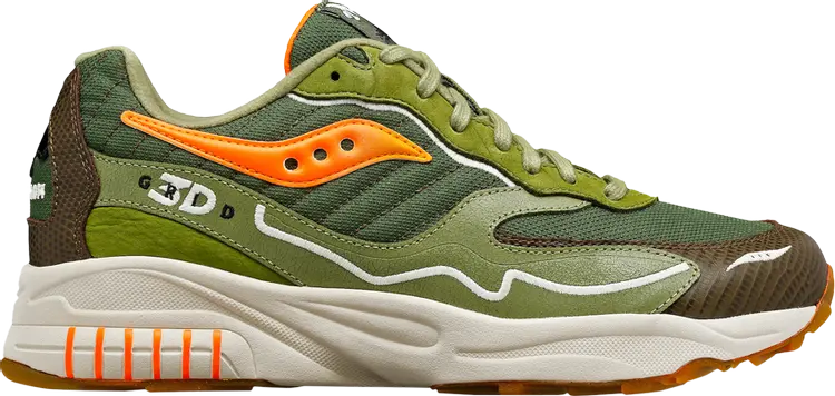 

Кроссовки Saucony Maybe Tomorrow x 3D Grid Hurricane Tortoise, зеленый