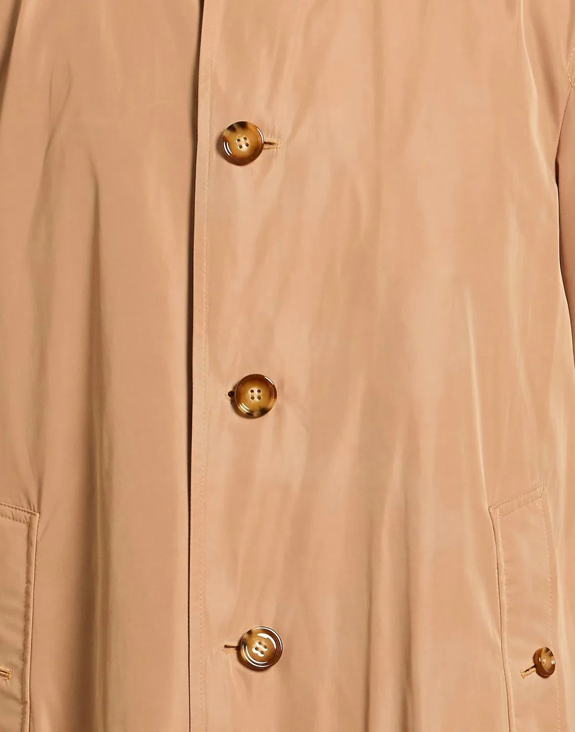 Мужское пальто однотонное Burberry, коричневый — фото 4