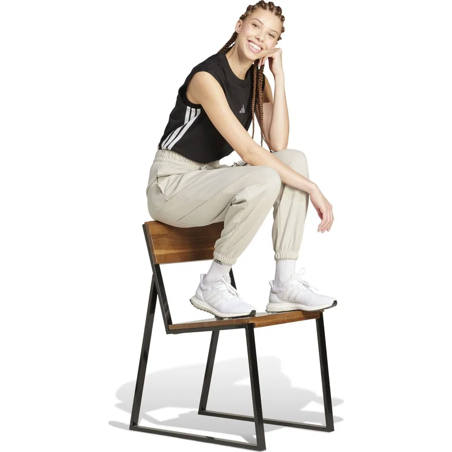 Женские спортивные штаны adidas W Sl Ft Cf Pt Wonal, Бежевый — фото 3