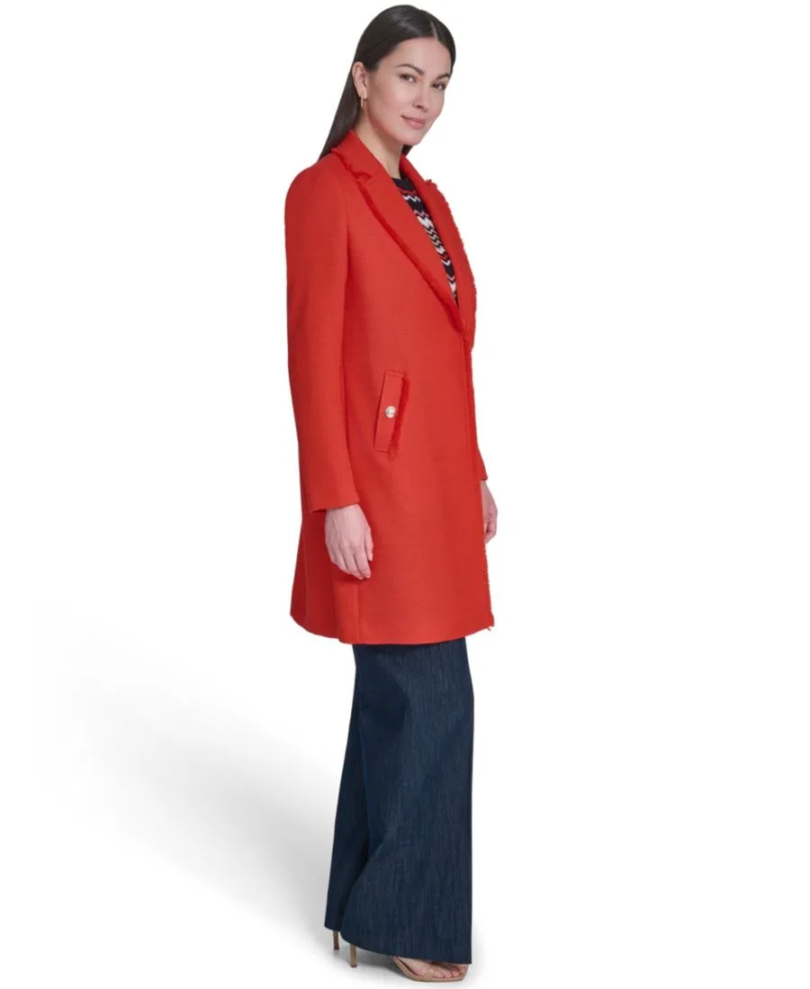 Женское пальто с воротником-стойкой и открытым передом Tommy Hilfiger, Grenadine — фото 3