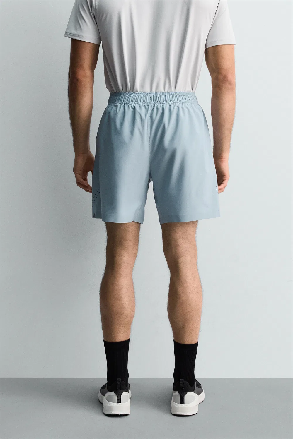 9-дюймовые тренировочные шорты ZARA, Light Blue — фото 3