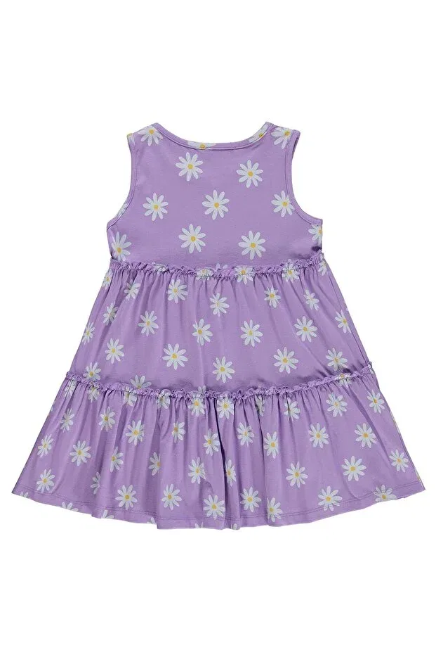 Детское платье для девочек с принтом Daisy Civil Girls, Lilac — фото 2