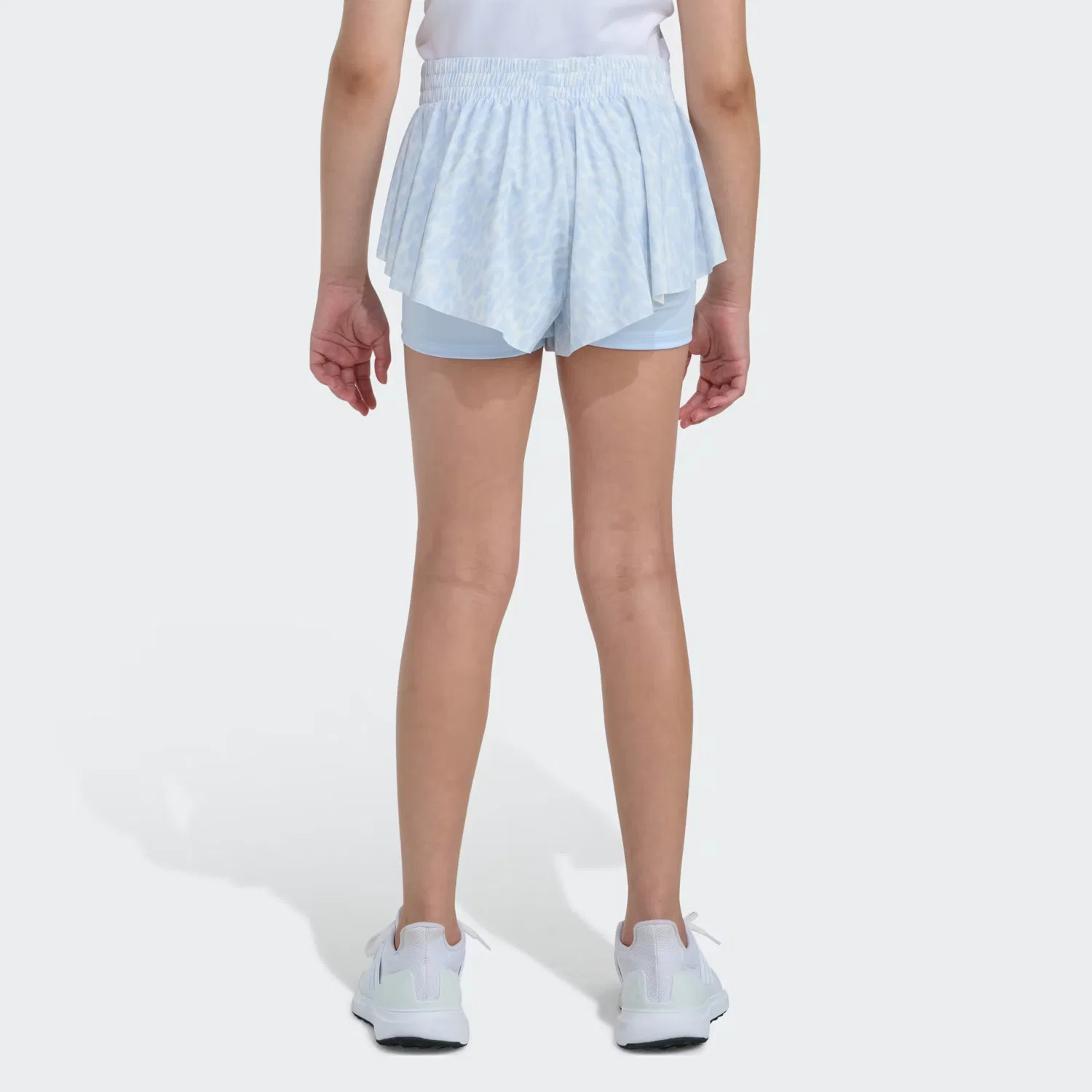 Детские шорты с принтом AOP Flowy Adidas Sportswear, небесно-голубой — фото 2
