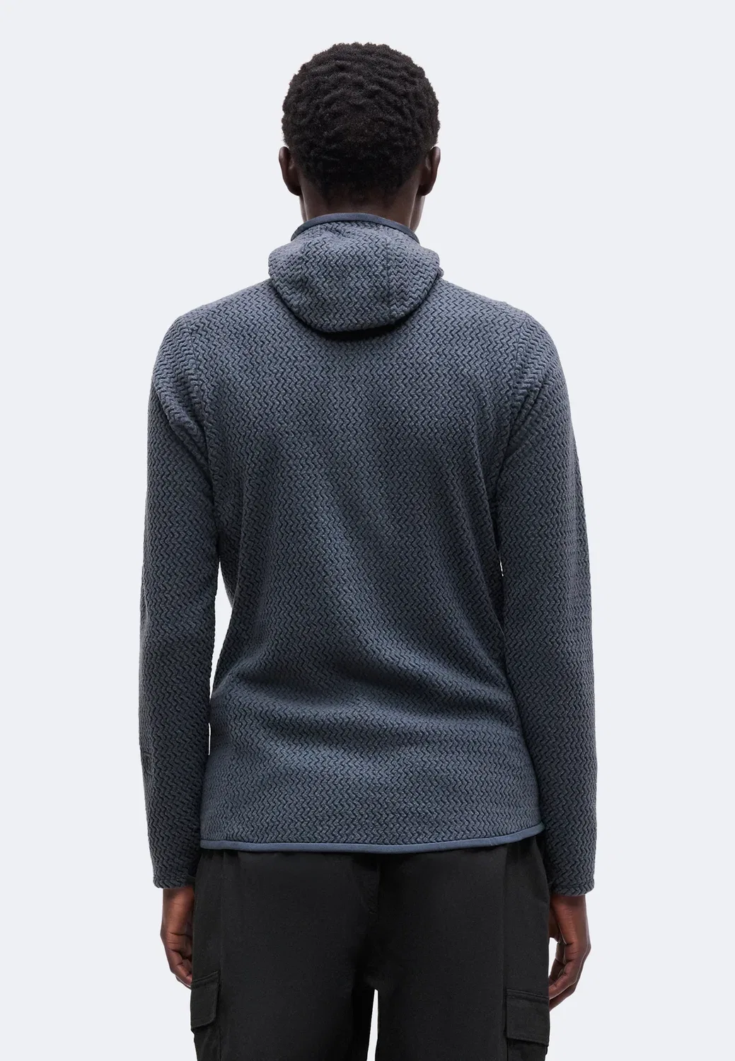 Толстовка R1 air на молнии с капюшоном - флисовая куртка Patagonia, Smolder Blue — фото 3