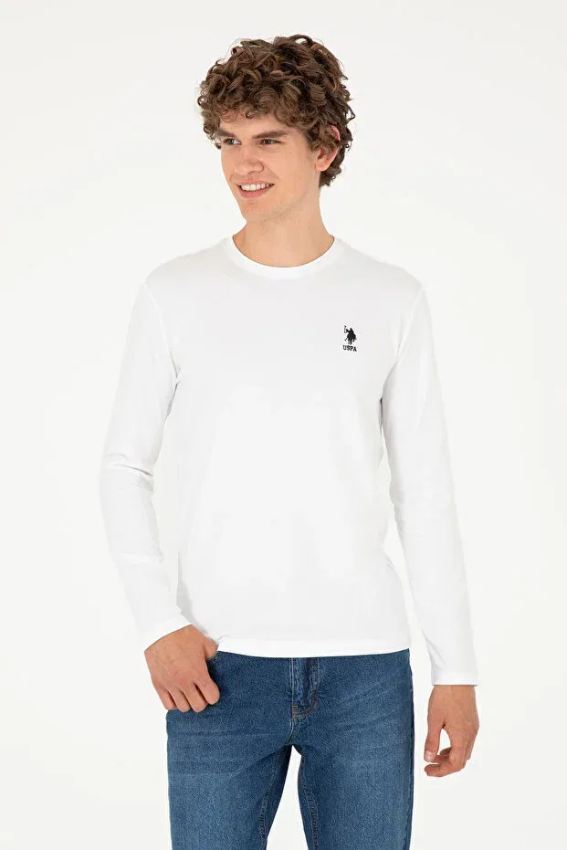 Мужские свитшот с длинным рукавом U.S. Polo Assn., White