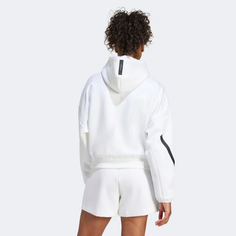 Женский свитшот с длинным рукавом Z.N.E adidas, Белый — фото 2
