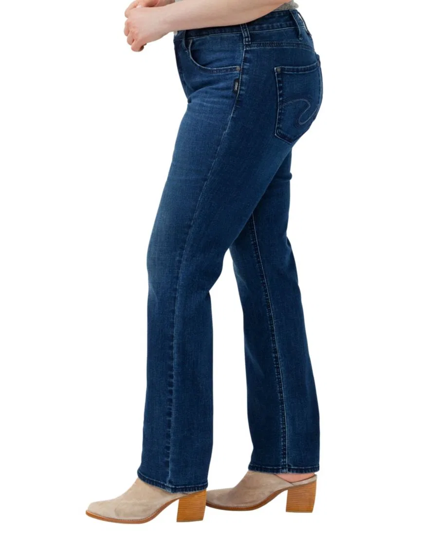 Джинсы-клеш с высокой посадкой Avery Curvy Fit Silver Jeans Co., Filtered Heart — фото 3