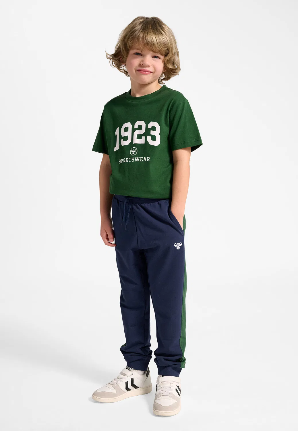 Детские штаны с регулируемой талией Hmlessen Hummel, Navyblau Gletscherblau — фото 3