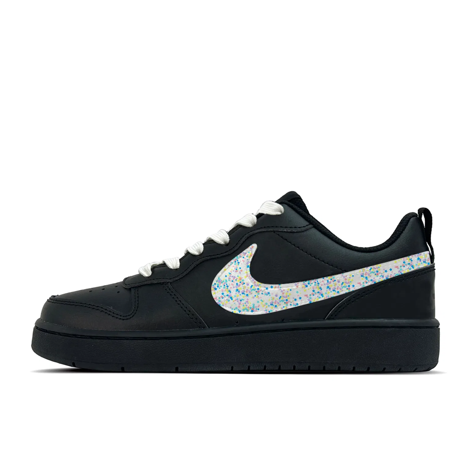 Детские кеды для скейтбординга с пайетками Nike Court Borough, Black