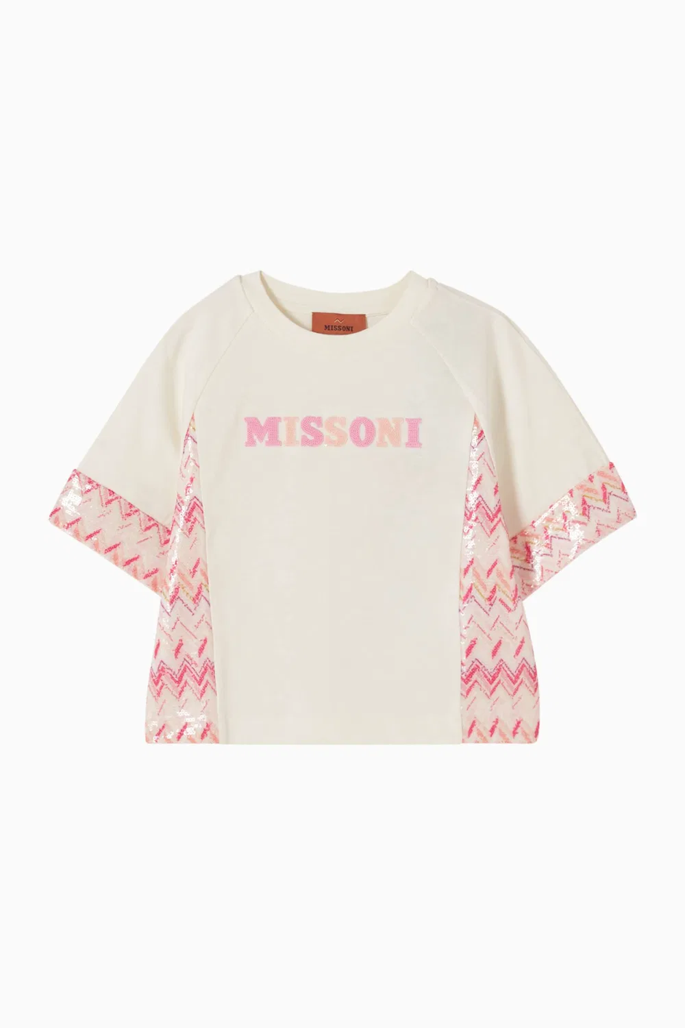 Футболка с вышитым логотипом хлопковая Missoni