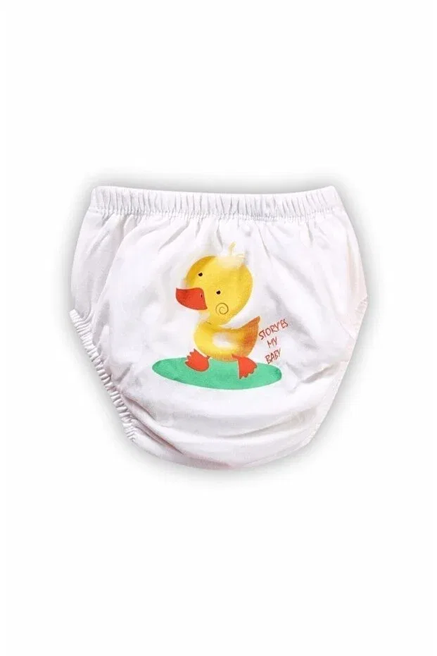 Детские трусики для девочек хлопковые с принтом Training Pants Generic Brands, Fuchsia-Lilac-White — фото 2