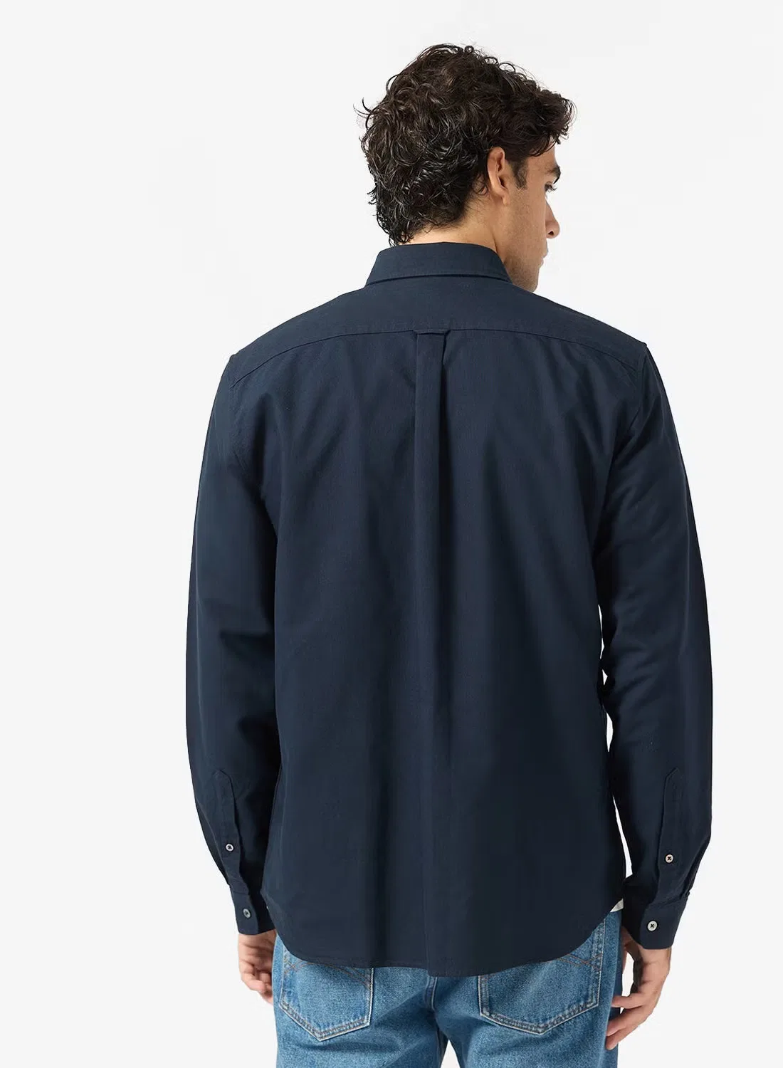 Рубашка оксфордская классическая Lacoste, темно-синий — фото 2