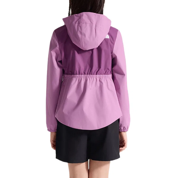 Детская ветровка для девочек с капюшоном Pink Purple The North Face — фото 4