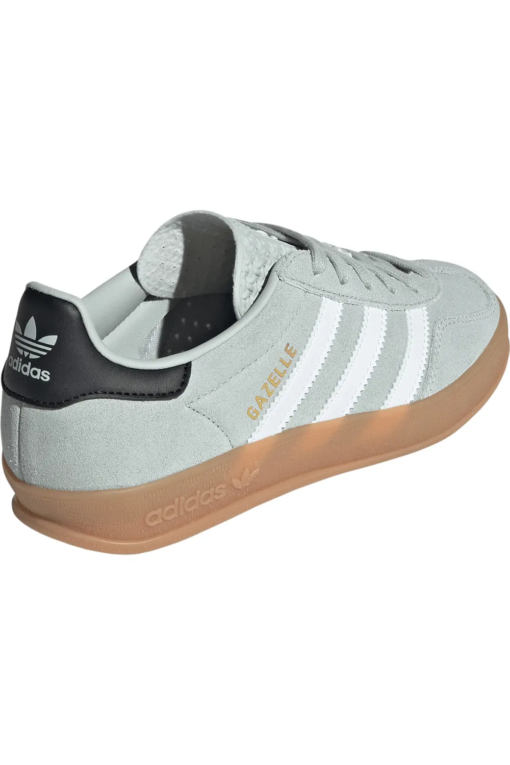 Кроссовки детские Gazelle Indoor adidas, серебристый/белый/черный — фото 2