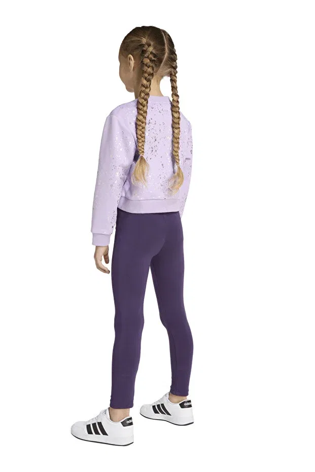 Детский спортивный комплект для девочек с принтом JW2421 LG Glam Set Adidas, Light Purple — фото 4
