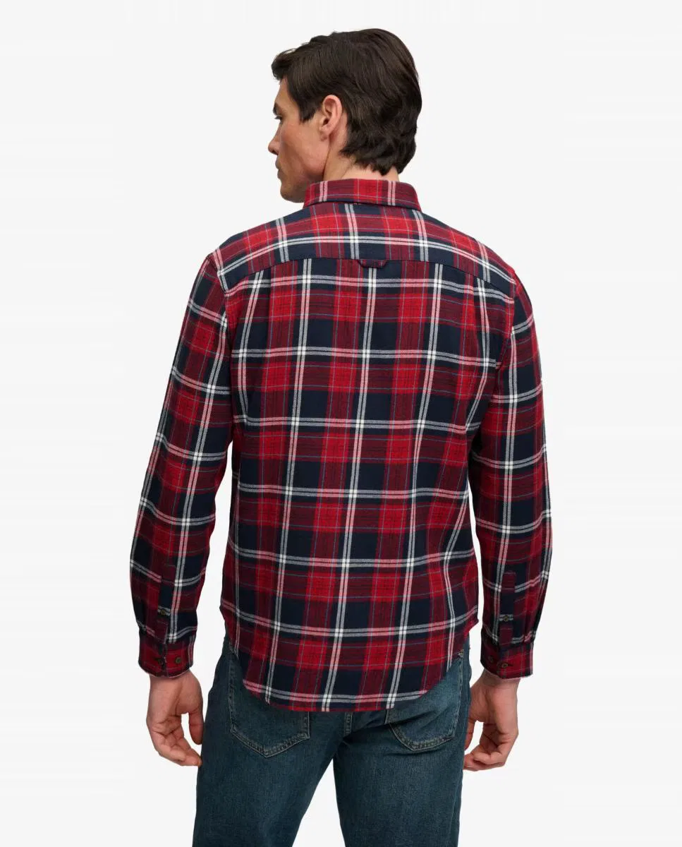 Мужская рубашка из хлопка, Lumberjack, Superdry, синий — фото 2