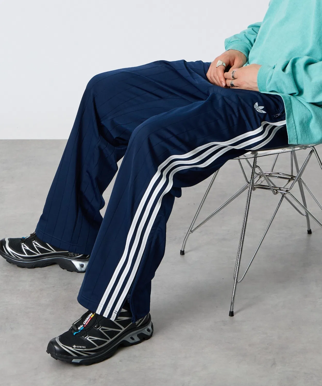 Мужские спортивные брюки с принтом Firebird Adidas Originals, Blue — фото 4