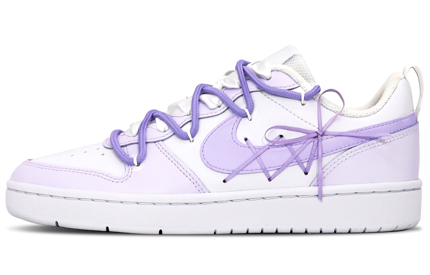 

Кроссовки Nike Skateboard Shoes Women's Low-Top White Purple