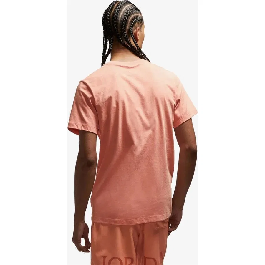 Футболка с коротким рукавом хлопковая Air Jordan Jumpman SS Crew, Nike, Оранжевый — фото 3
