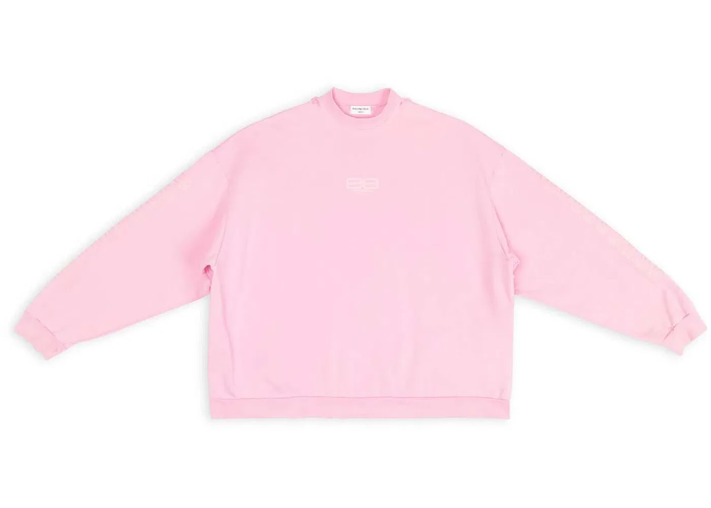 Женский свитшот оверсайз с принтом Bb Paris Icon Balenciaga, Pink