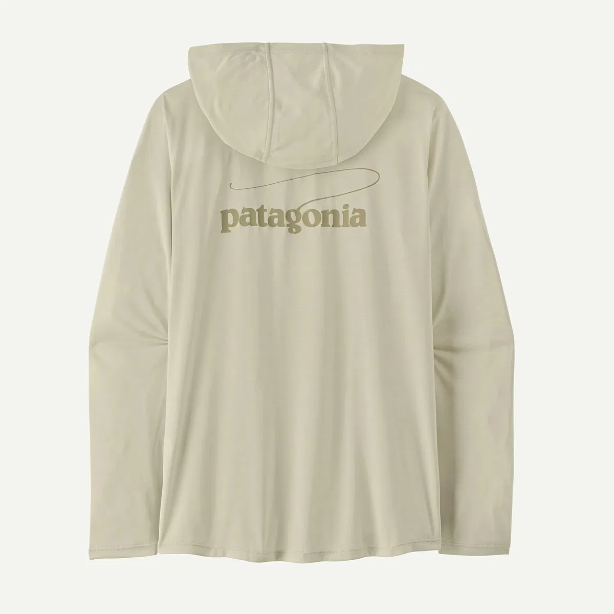 Женское худи с длинным рукавом Capilene Cool Casting Logo Daily Hoodie Patagonia, Dyno White — фото 4