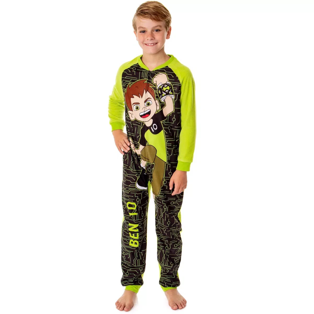 Детская пижама-слип с длинным рукавом Ben 10, Multicolored