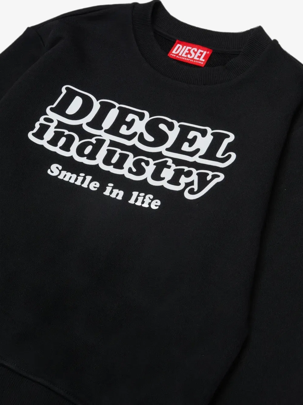 Толстовка с принтом Diesel Industry Diesel Kids, черный — фото 3