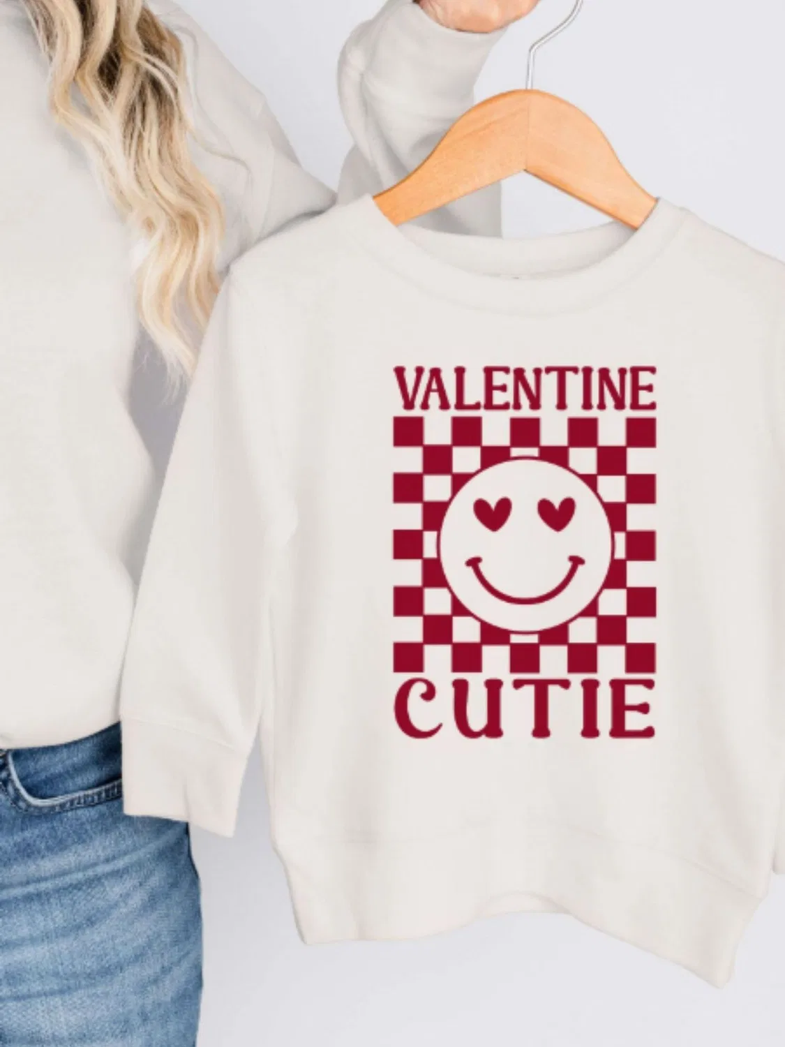 Свитшот детский Personalised Valentine Cutie Koko Blossom, кремовый — фото 2