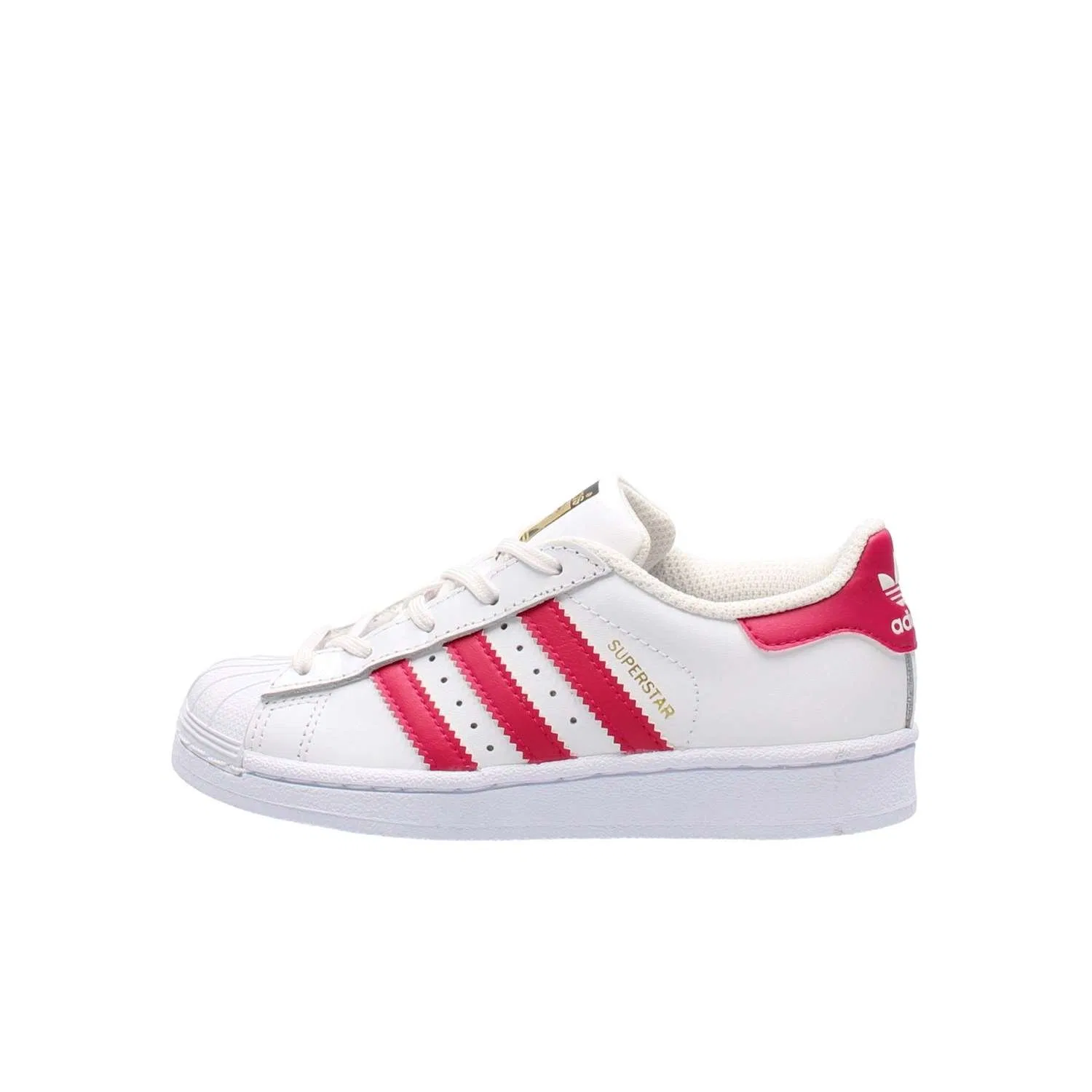 Детские кроссовки спортивные Superstar Adidas, Ftwr White Bold Pink Ftwr White — фото 2