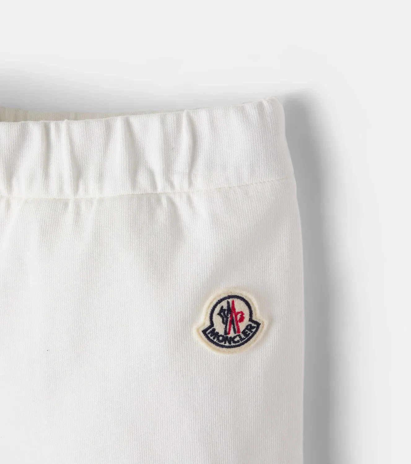 Шорты хлопковые Moncler Enfant, белый — фото 3
