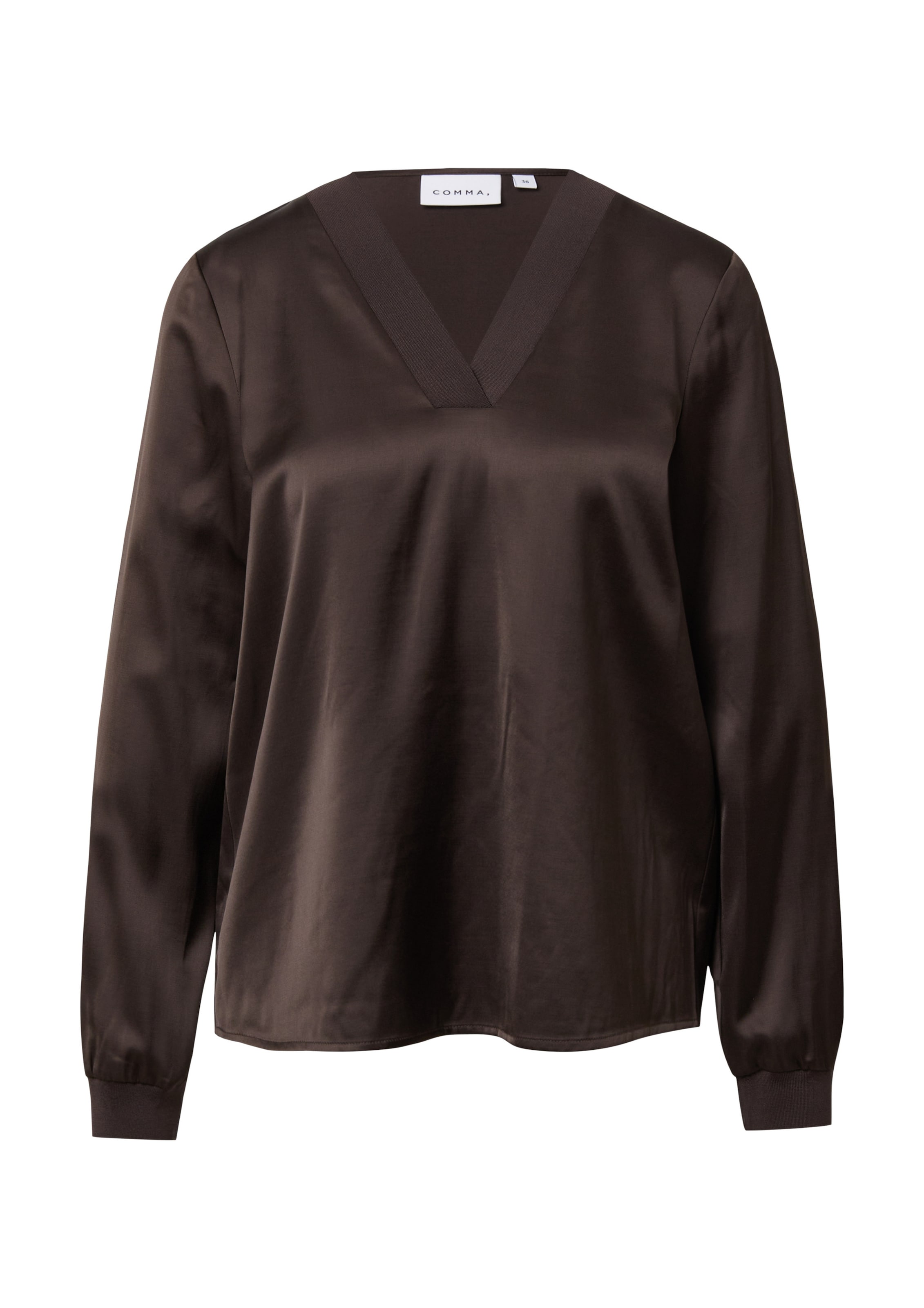 

COMMA Блузка в темно-коричневом цвете