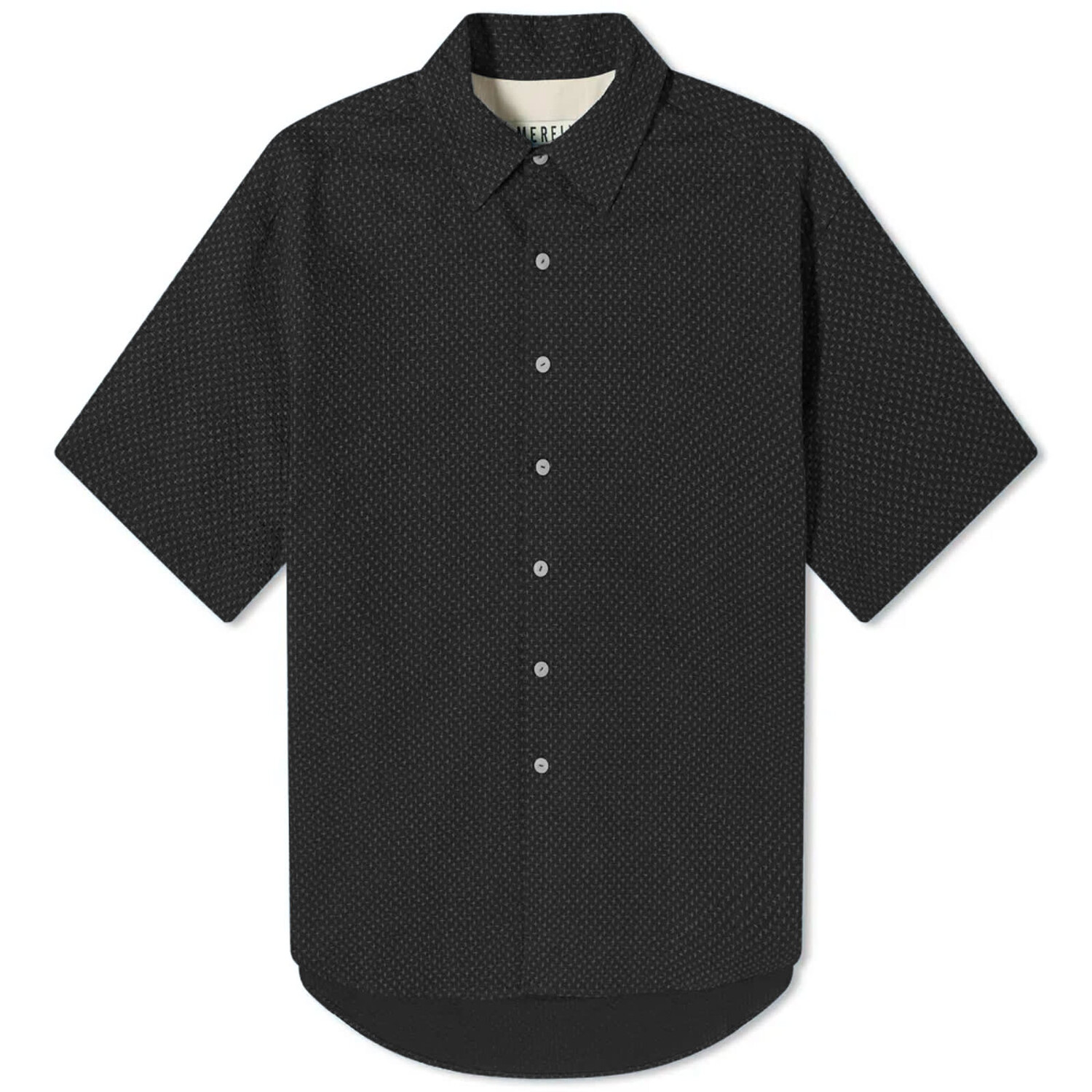 

Рубашка с коротким рукавом Merely Made Sashiko Oversized Short Sleeve Shirt, черный