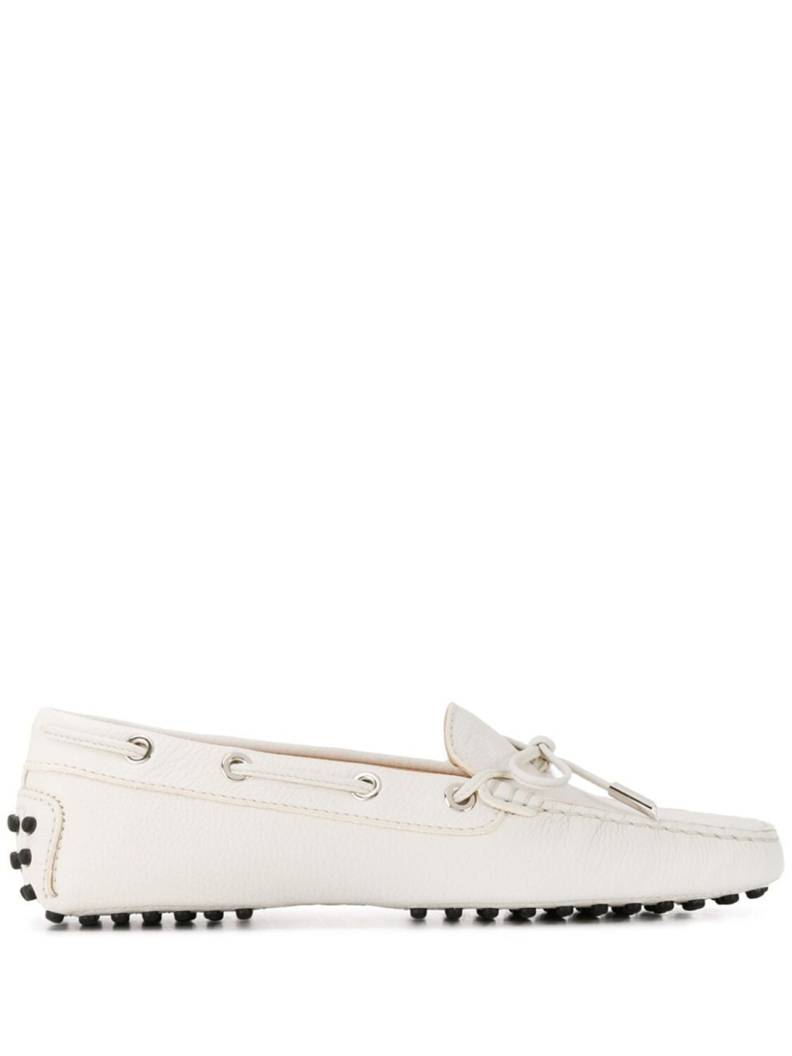 

Tod's лоферы с люверсами, белый