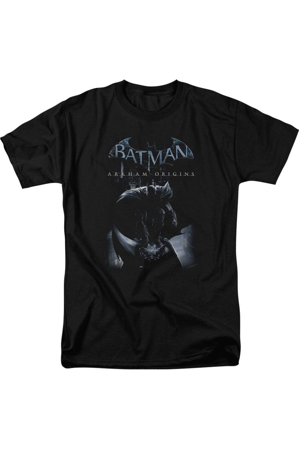 

Футболка с коротким рукавом для взрослых Batman Arkham Origins Perched Cat Gildan, черный