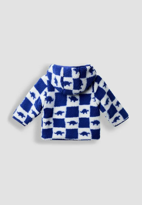 Куртка из флиса с капюшоном стандартного кроя Jojo Maman Bébé, Blue Dino — фото 2