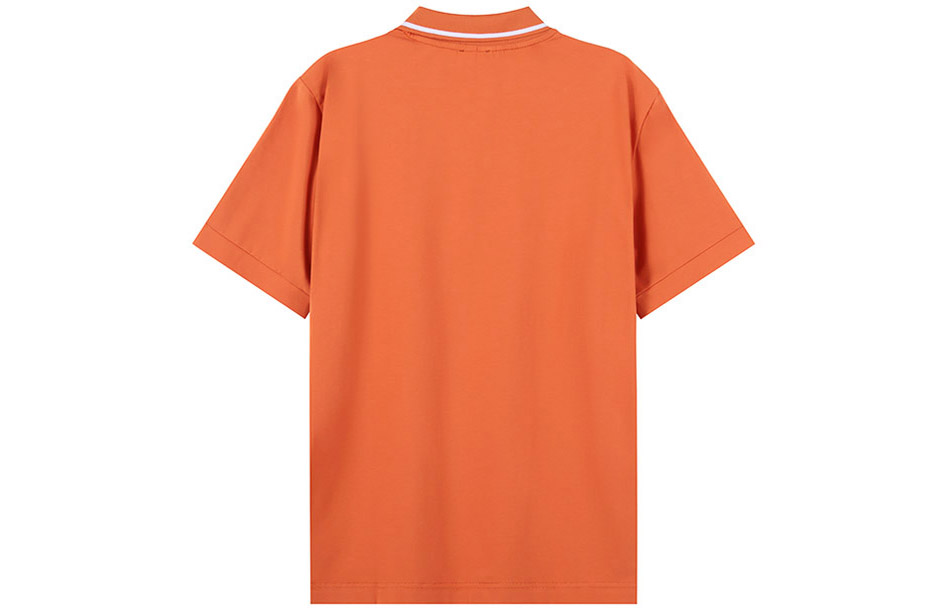 Футболка поло мужская оранжевая EMPORIO ARMANI — фото 3
