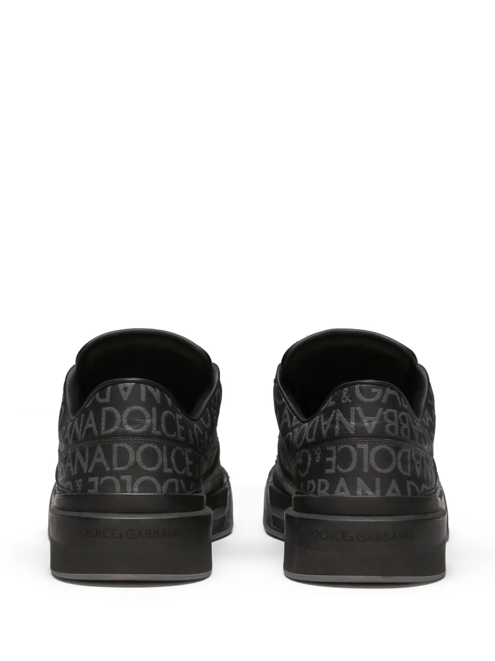 Жаккардовые кроссовки New Roma DOLCE & GABBANA, черный — фото 3