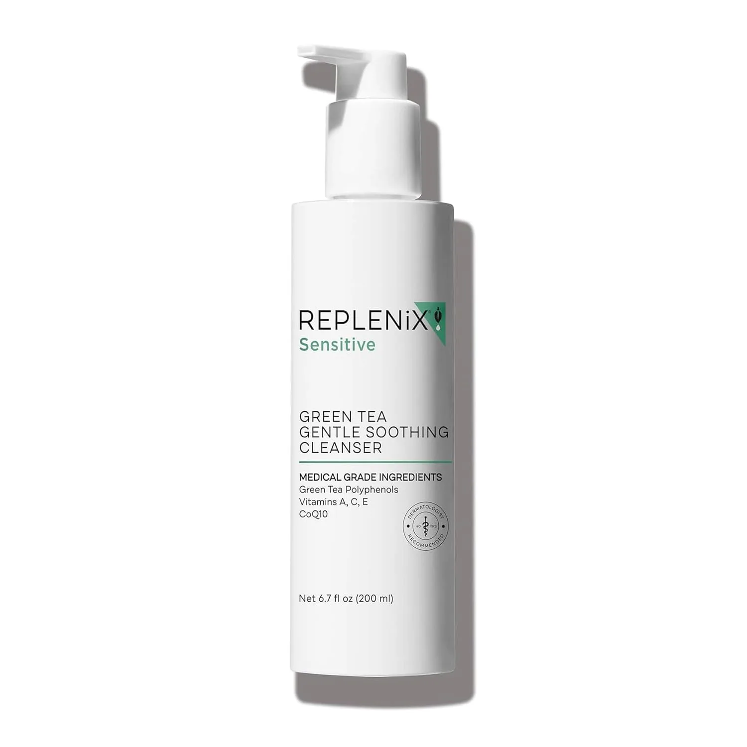 Гель для умывания Replenix — Очищающее средство для лица Green Tea Gentle Soothing Facial Cleanser, медицинского, 190 мл