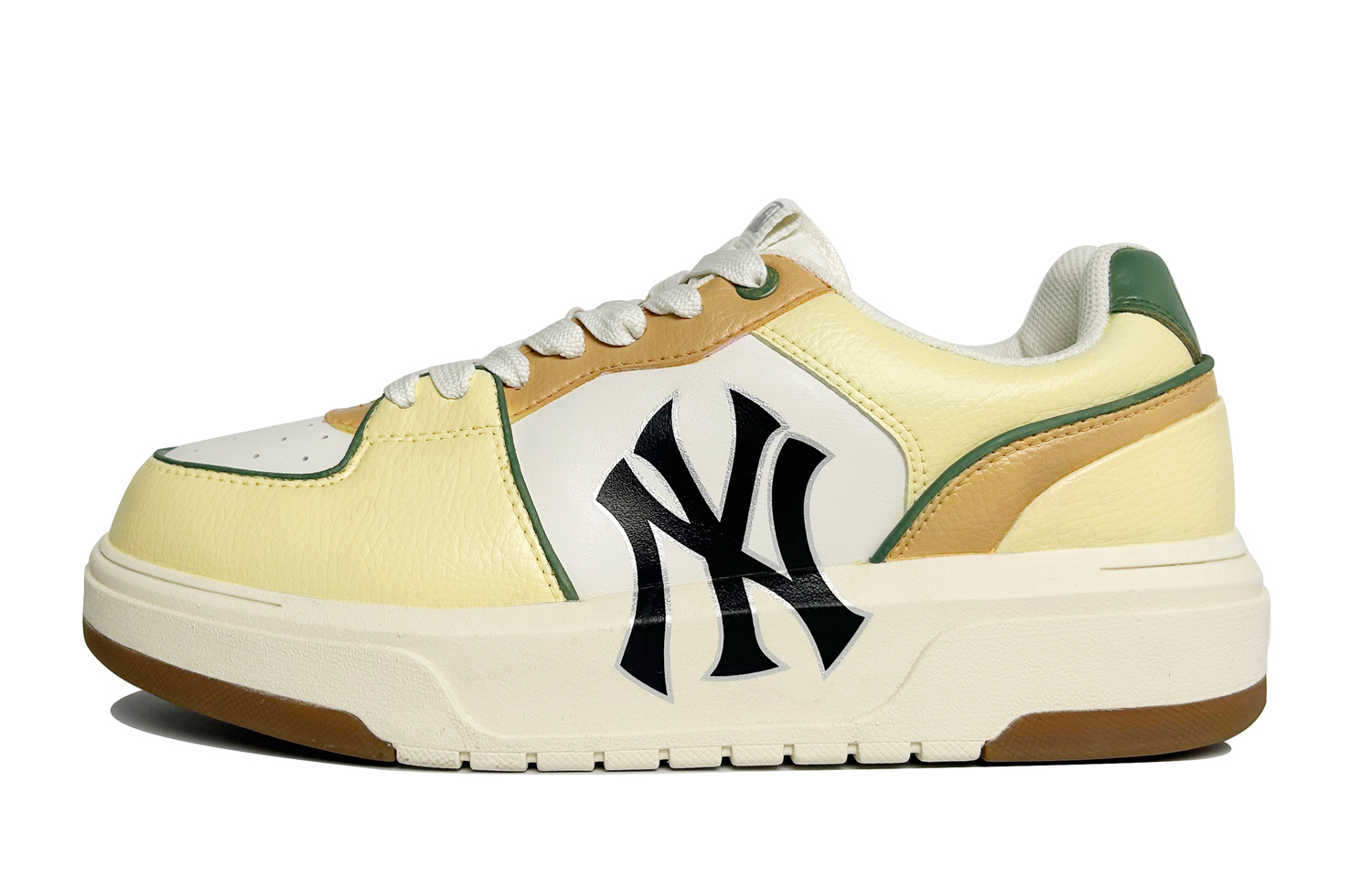 

Chunky Liner Matcha Raw Chocolate Synthetic Leather Абразивостойкие противоскользящие низкие кроссовки для скейтбординга MLB, tea коричневый