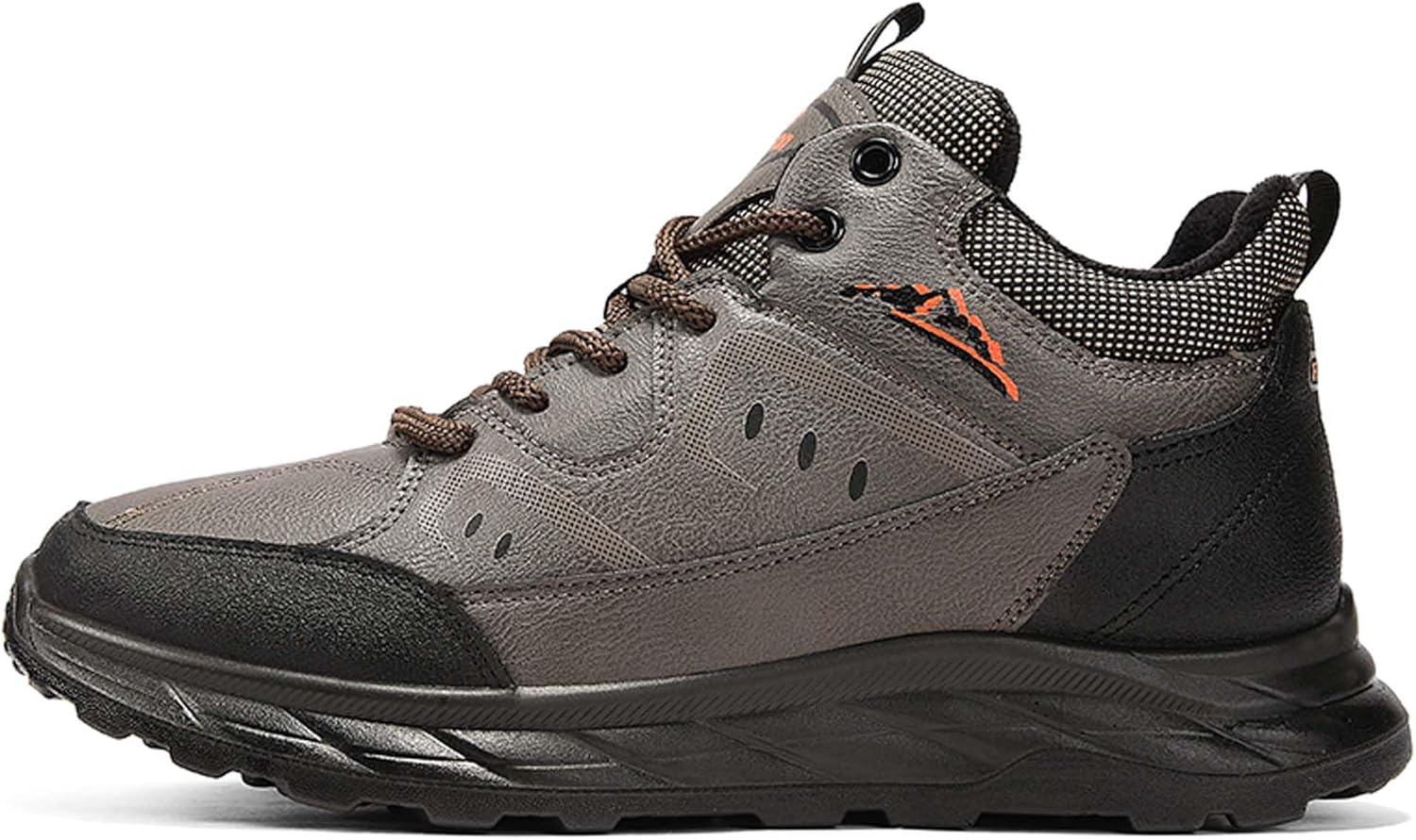 

Зимние бархатные теплые ботинки с меховой подкладкой для походов, противоскользящие, повседневная обувь для пожилых Generic, коричневый