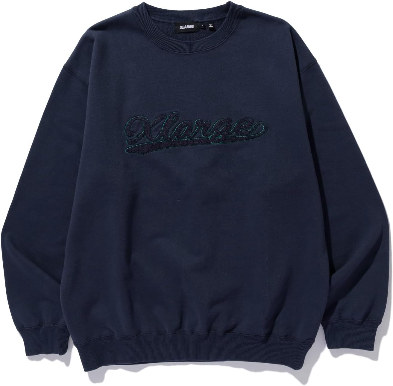 

Мужская толстовка размера XLARGE с круглым вырезом и логотипом из синели