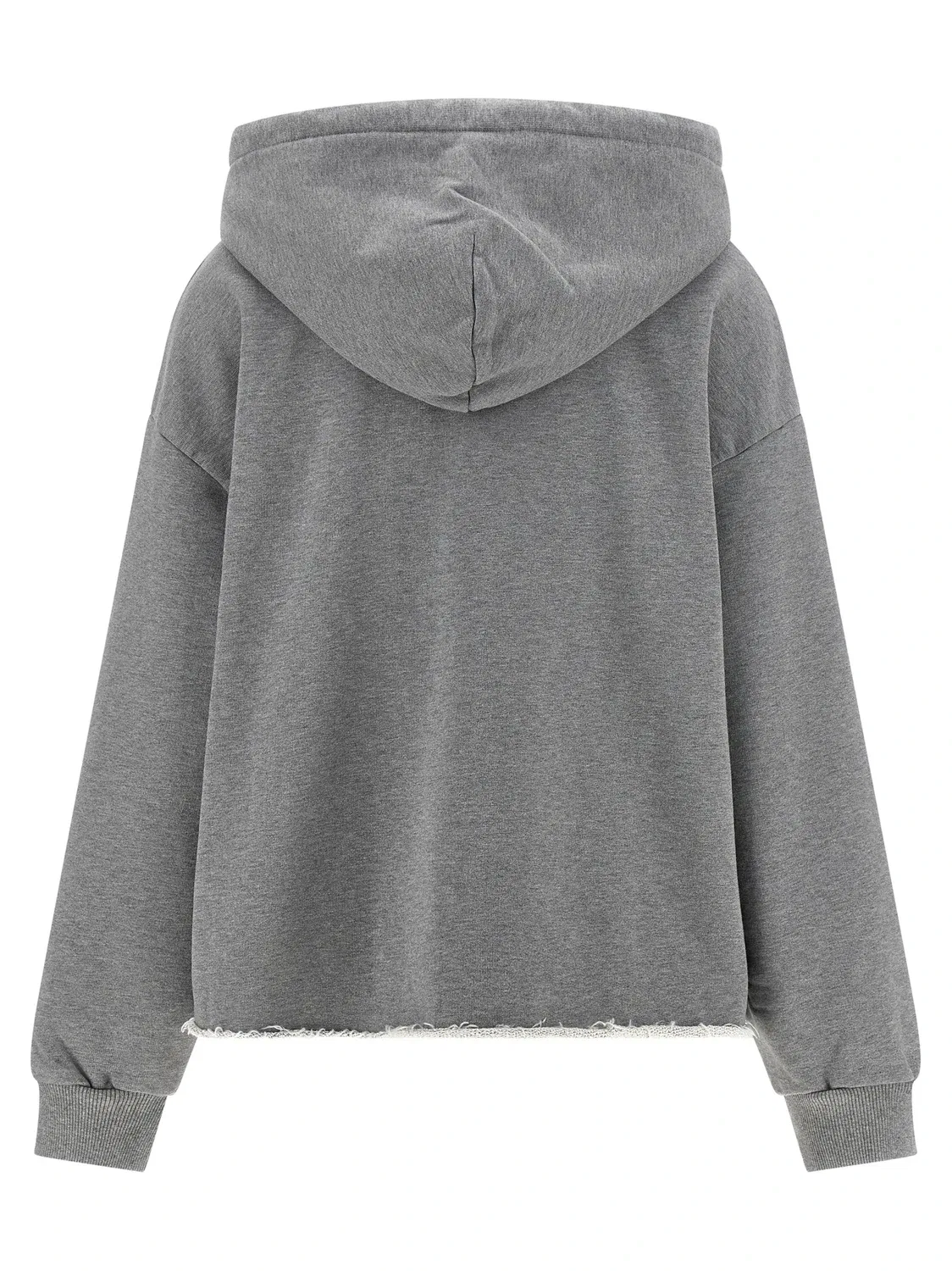 Худи с эффектом распыления и числовым логотипом MM6 MM6 Maison Margiela, серый — фото 2