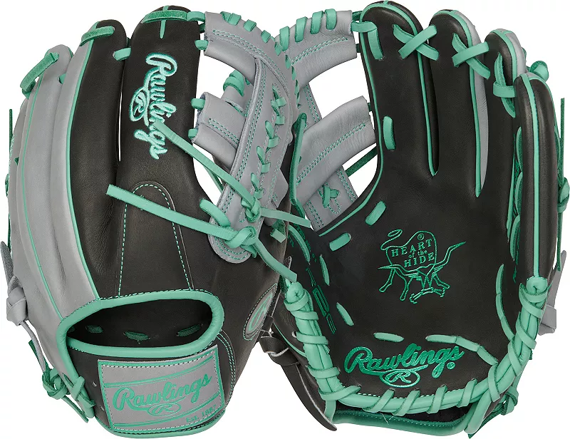 

Перчатки Rawlings 11,5 дюймов Heart of the Hide R2G, ограниченная серия, 2024 г, цвет Black/Mint