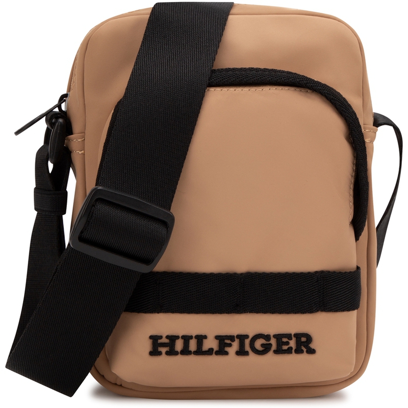 

Tommy Hilfiger Полиэстеровый кроссбоди среднего размера мужской хаки, Khaki RBL