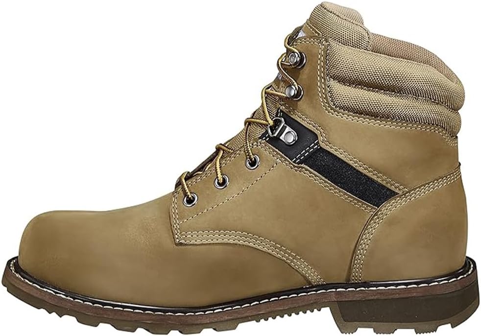 

Carhartt Men's Traditional Welt 6" Steel Toe Work Boot Construction, Coyote Nubuck