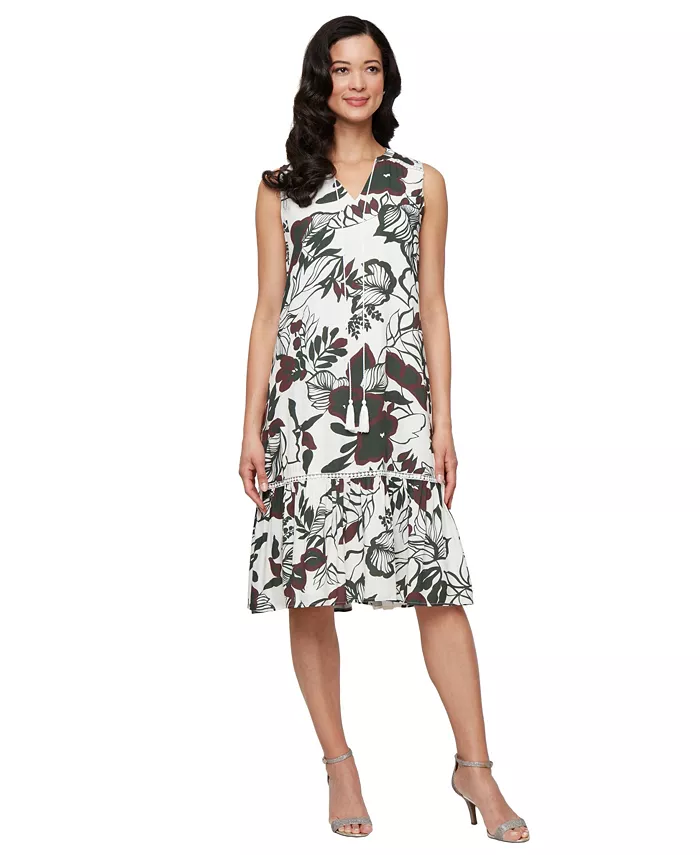 

Женское платье без рукавов с принтом SL Fashions