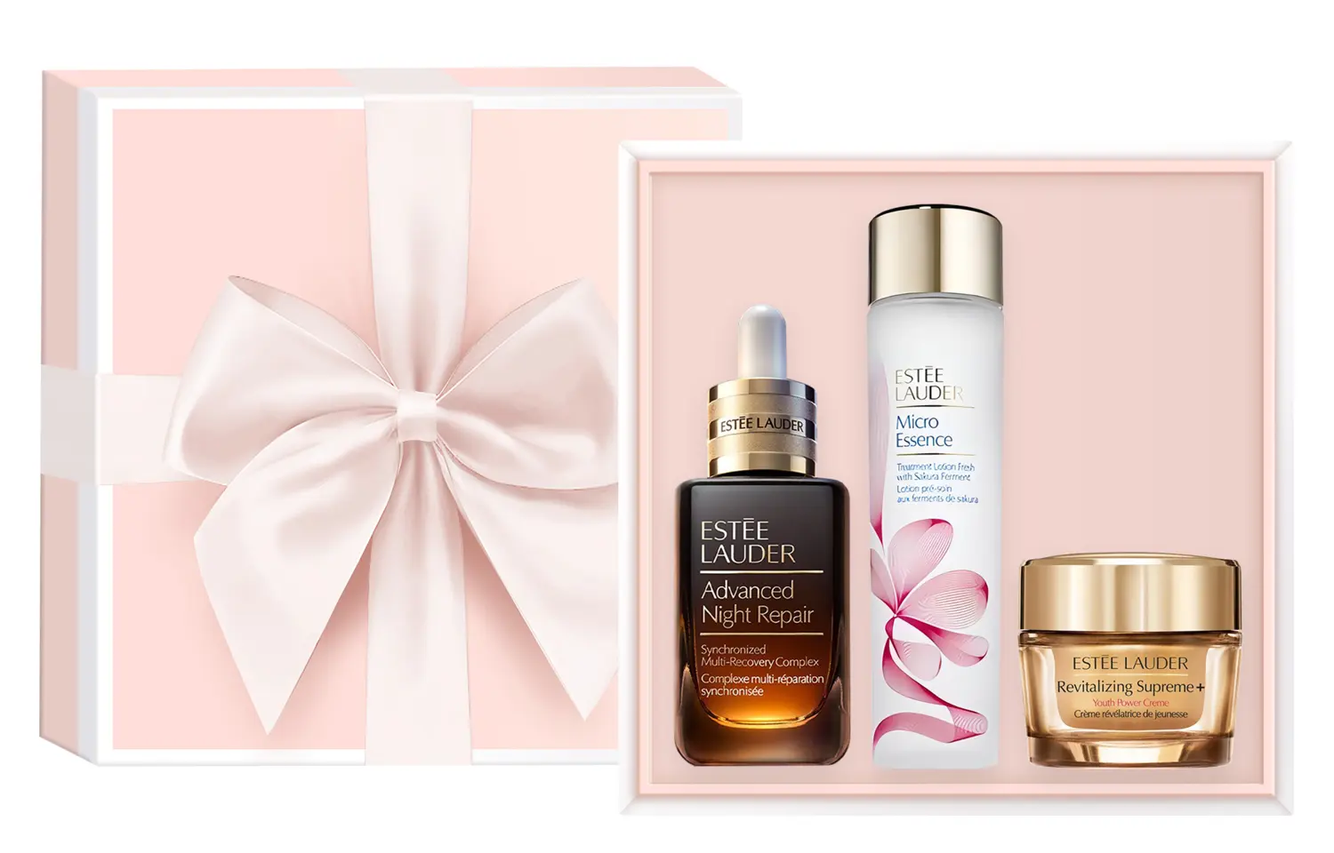 Подарочный набор Estée Lauder: сыворотка, 50 мл + лосьон с ферментами сакуры, 200 мл + увлажняющий крем, 50 мл — фото 3
