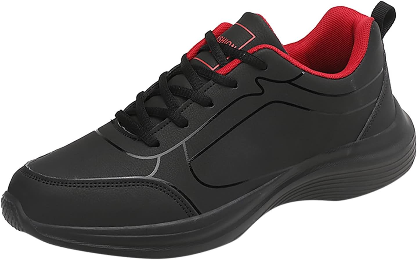 

Водонепроницаемые беговые кроссовки IWIHMIV для мужчин, нескользящие спортивные повседневные кроссовки, легкие прогулочные кроссовки, красный