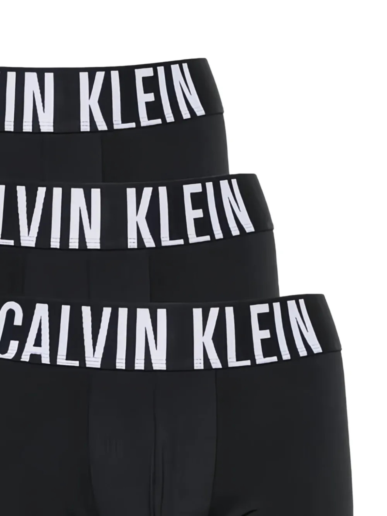 Комплект мужских трусов-боксеров Calvin Klein, 3 пары, черный — фото 2