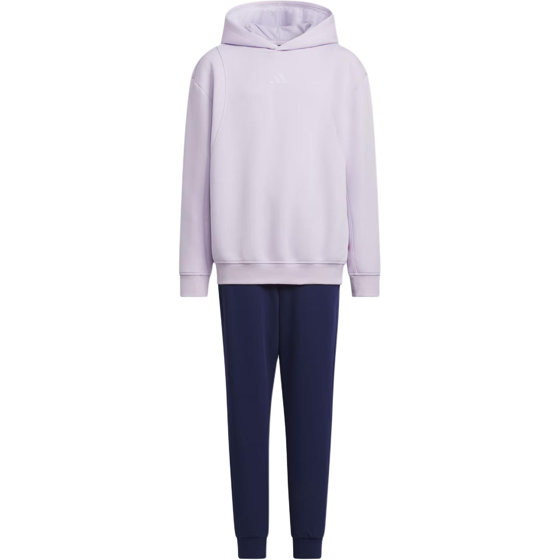 

Повседневная спортивная одежда JK KN FZHD SET для подростков Adidas, Light Purple+Dark Blue
